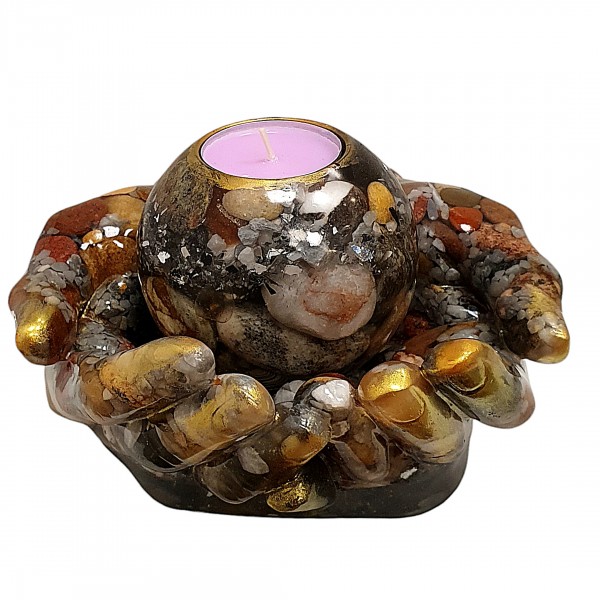 Žvakidžių komplektas "ŽVAKĖ RANKOSE"