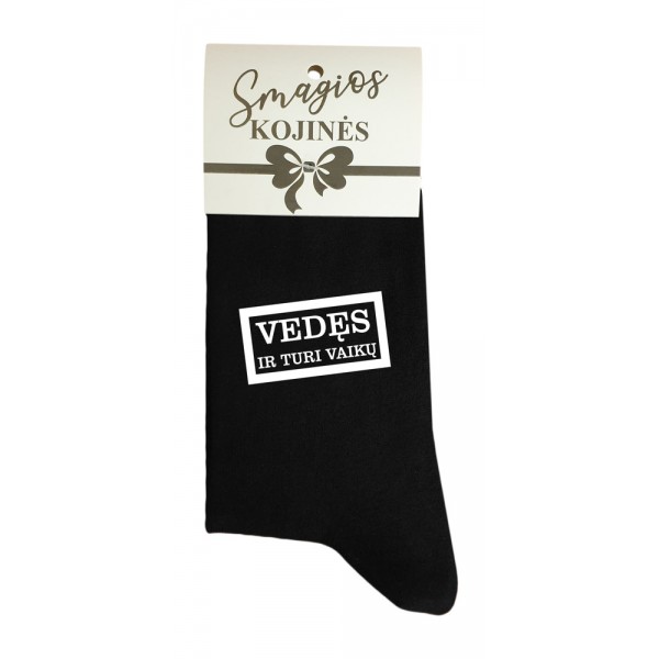 VYRIŠKOS KOJINĖS "VEDĘS IR TURI VAIKŲ"
